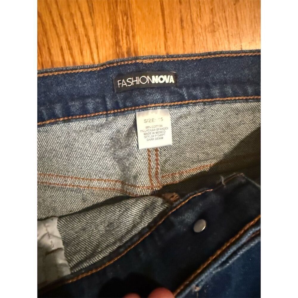 Fashion Nova Multicolor High Rise Jeans Women's Size 15 - Picture 8 of 8